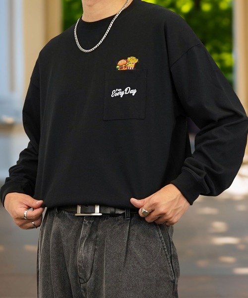 Burner(バーナー)の「【GROOVY STORE】ヘビーウエイト ロングスリーブT(Tシャツ/カットソー・メンズ・A/B/D/C/その他2/その他3/その他1/スミクロ/ホワイト/ブラウン/ブラック/ブラック系3/ホワイト系2/ホワイト系3/ブラック系2・LL/M/L)」の7枚目の写真