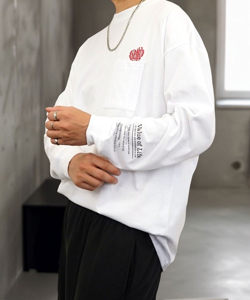 Burner(バーナー)の「【GROOVY STORE】ヘビーウエイト ロングスリーブT(Tシャツ/カットソー・メンズ・A/B/D/C/その他2/その他3/その他1/スミクロ/ホワイト/ブラウン/ブラック/ブラック系3/ホワイト系2/ホワイト系3/ブラック系2・LL/M/L)」の14枚目の写真