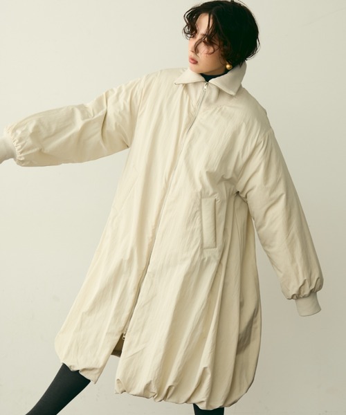 T/Nタフタ中わたバルーンリブコート（ピーコート）｜Trish（トリッシュ