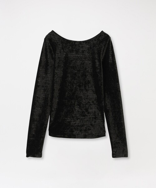 LOVELESS(ラブレス)の「バックオープンベロアトップス(Tシャツ/カットソー・レディース・ブラック・36)」の2枚目の写真