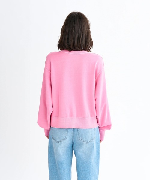 ROXY(ロキシー)の「SUNSET CHASER /ロキシーショート丈フロントグラフィックプリントプルオーバースウェットトレーナー(スウェット・レディース・ピンク/ホワイト/ブラック・LARGE/MEDIUM/SMALL)」の16枚目の写真