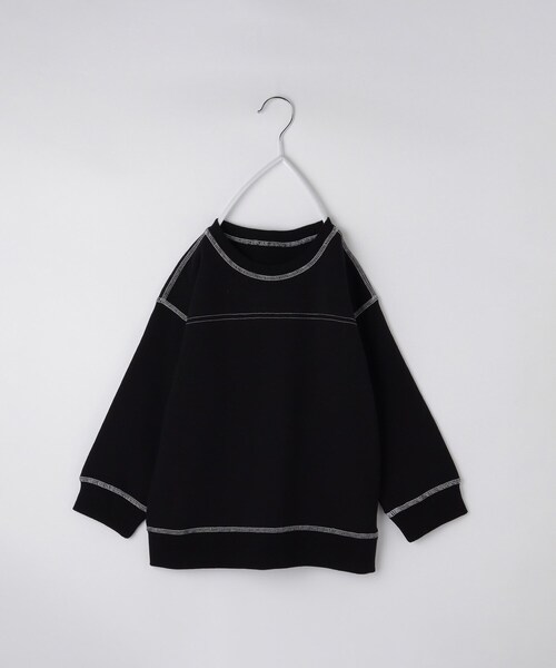 THE SHOP TK （ザ ショップ ティーケー ）の「【110-160】カラーロック裏毛プルオーバー（Tシャツ/カットソー・キッズ・グリーン/ブルー/アイボリー/ブラック・13/14/15 /16/11/12）」の2枚目の写真