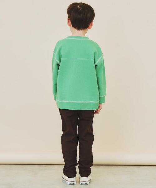 THE SHOP TK （ザ ショップ ティーケー ）の「【110-160】カラーロック裏毛プルオーバー（Tシャツ/カットソー・キッズ・グリーン/ブルー/アイボリー/ブラック・13/14/15 /16/11/12）」の10枚目の写真