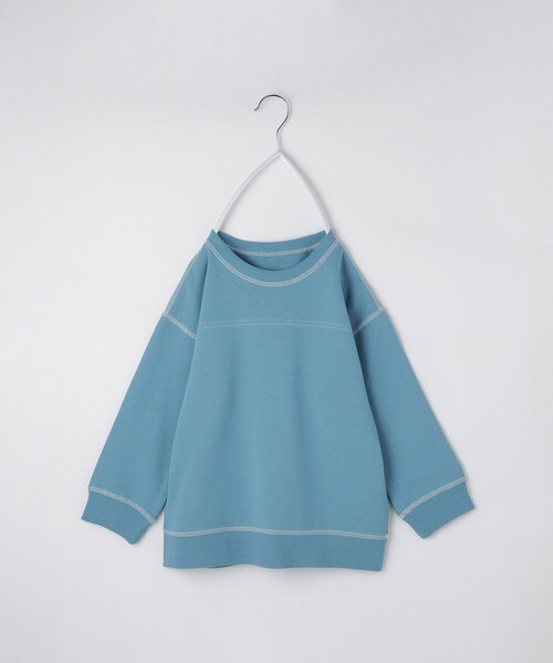 THE SHOP TK （ザ ショップ ティーケー ）の「【110-160】カラーロック裏毛プルオーバー（Tシャツ/カットソー・キッズ・グリーン/ブルー/アイボリー/ブラック・13/14/15 /16/11/12）」の11枚目の写真