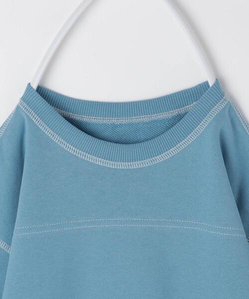 THE SHOP TK （ザ ショップ ティーケー ）の「【110-160】カラーロック裏毛プルオーバー（Tシャツ/カットソー・キッズ・グリーン/ブルー/アイボリー/ブラック・13/14/15 /16/11/12）」の13枚目の写真