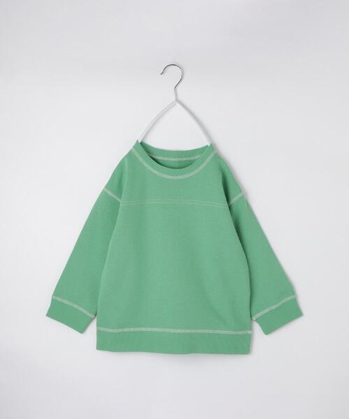 THE SHOP TK （ザ ショップ ティーケー ）の「【110-160】カラーロック裏毛プルオーバー（Tシャツ/カットソー・キッズ・グリーン/ブルー/アイボリー/ブラック・13/14/15 /16/11/12）」の19枚目の写真