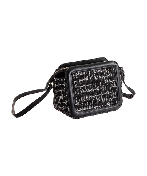 マリークワント（MARY QUANT）/パディングフレームツイード ショルダー セール】パディングフレームツイード ショルダー（ショルダーバッグ