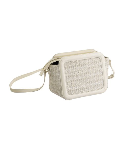 セール】パディングフレームツイード ショルダー（ショルダーバッグ