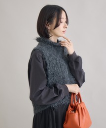 Paradise Picnic | スタンド衿ニットベスト(ベスト)