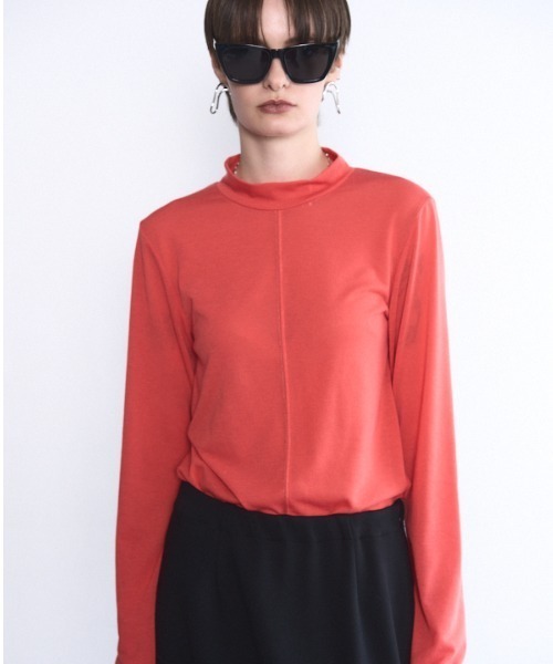 Muel Chic(ミュエルシック)の「Tao turtle long CS タオタートルロングカットソー(Tシャツ/カットソー・レディース・ホワイト/ブラック/グレー/サックスブルー/オレンジ/モカ・FREE)」の6枚目の写真