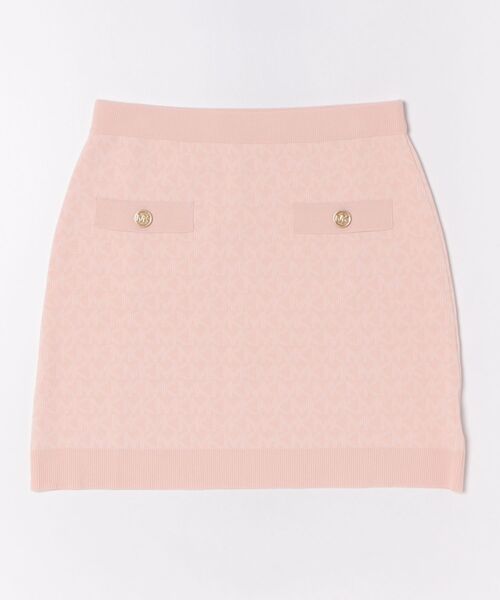 MICHAEL KORS(マイケルコース)の「MK DOT ロゴ ジャカード ニット スカート(スカート・レディース・ピンク系・M/L/XL/XS/S)」の1枚目の写真