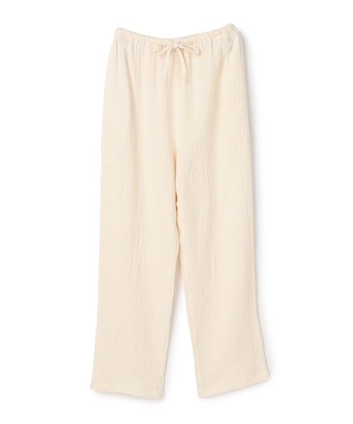 cross marche(クロスマルシェ)の「【LAFUKU/ラフク】ゆったり柔らかダブルガーゼパジャマ綿100%《上下セット》(ルームウェア/パジャマ・レディース・アイボリー/ベージュ/チャコール・LL/L/M)」の11枚目の写真