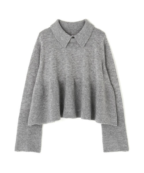 希少✨未使用級✨ENFOLD ペプラム アシンメトリー ニット ウール セーター Meiru ペプラムハイネックニット[品番：AMTW0011603]｜JUNOAH