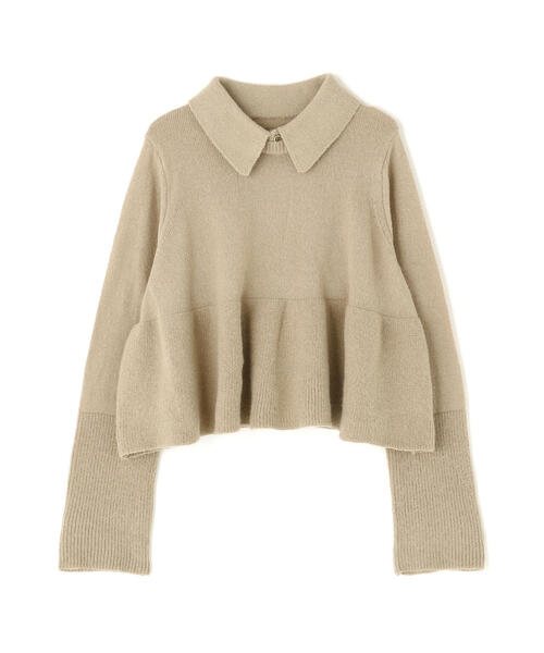 ◇襟付きペプラムニット（ニット/セーター）｜NATURAL BEAUTY