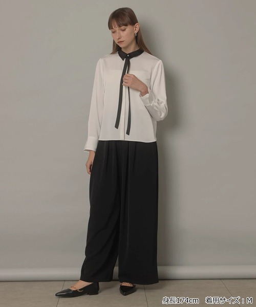 ナロータイブラウス（シャツ/ブラウス）｜CADUNE（カデュネ）の