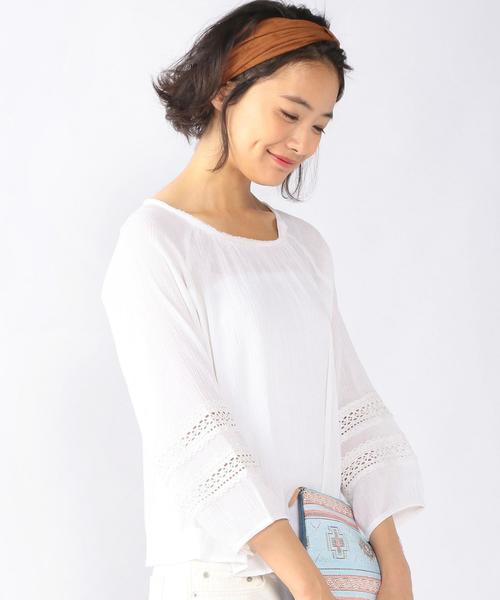 coen（コーエン）の「【Market】楊柳レースブラウス（シャツ/ブラウス・レディース・ベージュ/ホワイト・MEDIUM/LARGE）」の11枚目の写真