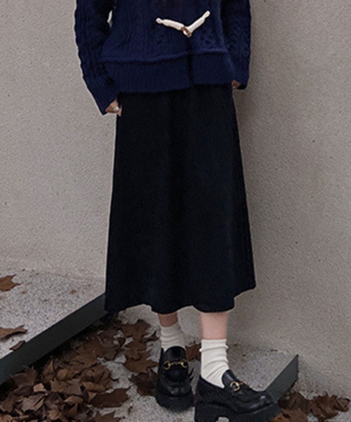 SallyLunn(サリーラン)の「コーデュロイフレアスカート(スカート・レディース・ブラウン/ブラック/グリーン・LARGE/MEDIUM)」の7枚目の写真