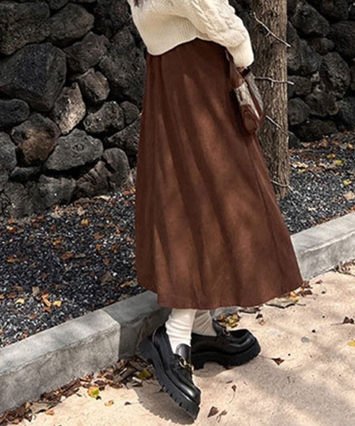 SallyLunn(サリーラン)の「コーデュロイフレアスカート(スカート・レディース・ブラウン/ブラック/グリーン・LARGE/MEDIUM)」の10枚目の写真