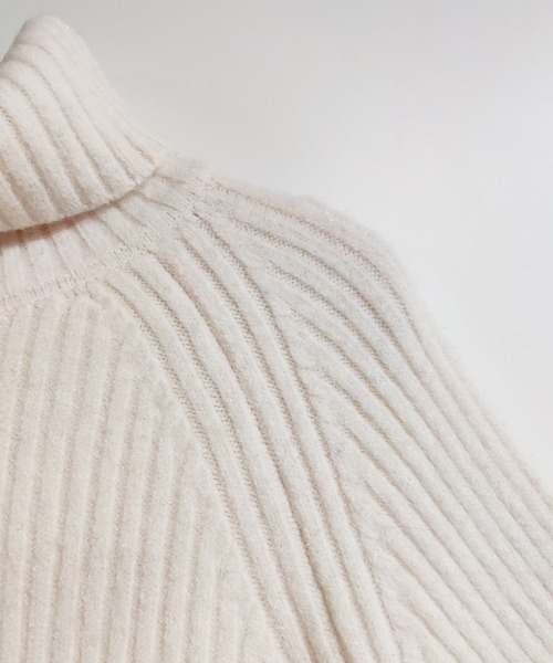 セール】厚手リブ編みハイネックニット（ニット/セーター）｜ONEP STAR