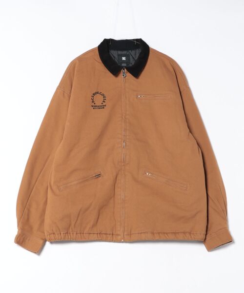 DC SHOES（ディーシーシューズ）の「25 PADDED WORK JACKE /DCロゴ刺繍ワンポイント中綿ワークジャケット（ブルゾン・メンズ・ライトインディゴブルー/ブラック系その他2/ブラウン/ブラック系その他・X-LARGE/LARGE/MEDIUM）」の3枚目の写真