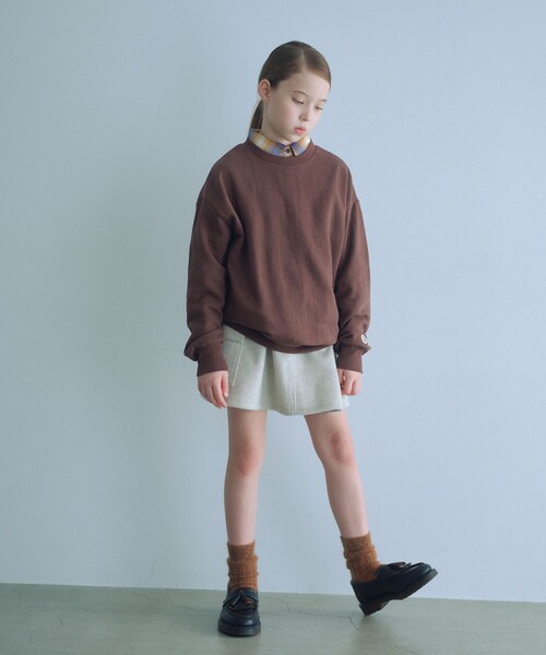 green label relaxing(グリーンレーベルリラクシング)の「カーゴ スカート / キッズ 100cm-160cm(スカート・キッズ・ダークブラウン/ライトグレー・130cm/100cm/110cm/120cm/150cm/140cm/160cm)」の5枚目の写真