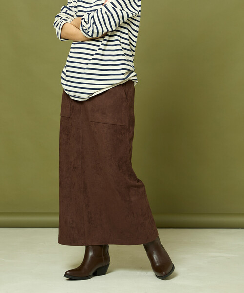 Freada（フリーダ）の「Freada/フリーダ スエーディ スカート（スカート・レディース・オレンジ/ダークブラウン・ONE SIZE）」の22枚目の写真