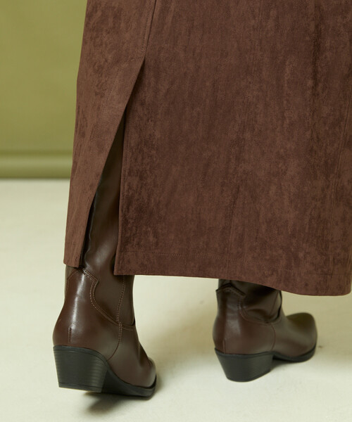 Freada（フリーダ）の「Freada/フリーダ スエーディ スカート（スカート・レディース・オレンジ/ダークブラウン・ONE SIZE）」の18枚目の写真