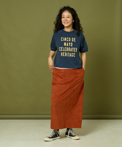 Freada（フリーダ）の「Freada/フリーダ スエーディ スカート（スカート・レディース・オレンジ/ダークブラウン・ONE SIZE）」の11枚目の写真