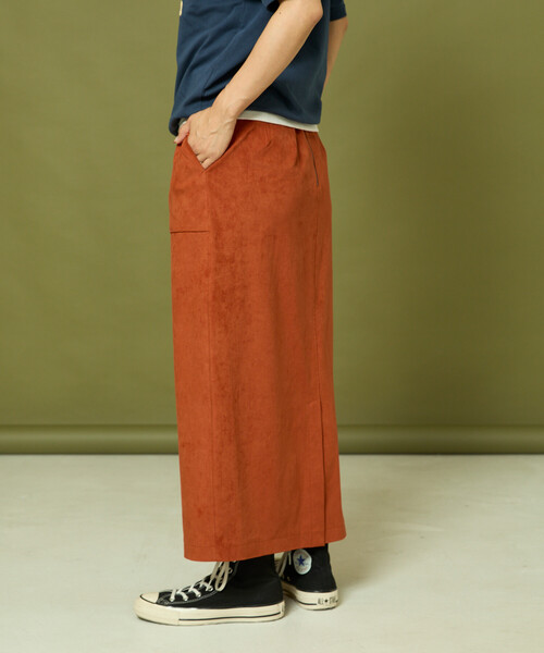Freada（フリーダ）の「Freada/フリーダ スエーディ スカート（スカート・レディース・オレンジ/ダークブラウン・ONE SIZE）」の8枚目の写真