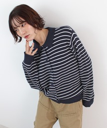 ブラック ホワイト 襟付き ニット　値下げ カシミア混襟付きニット(ニットプルオーバー)｜TOPS（トップス