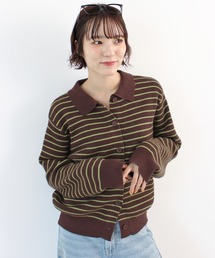 ABYS | 【新色追加】襟付きボーダーニット(ニット/セーター)