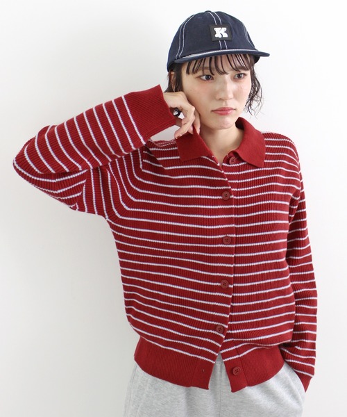 セール】襟付きボーダーニット（ニット/セーター）｜ABYS