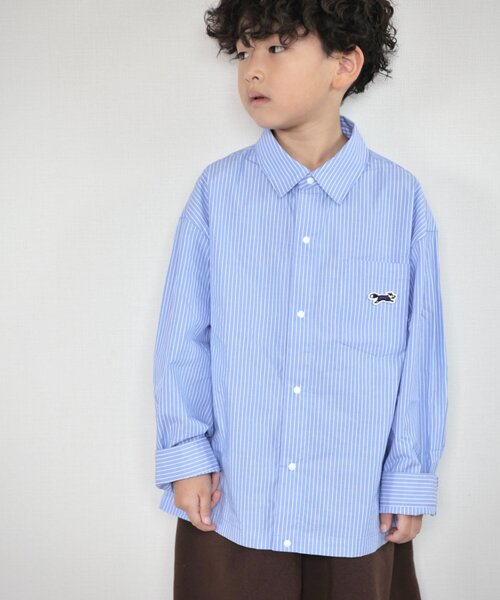 PENNEYS（ぺニーズ）の「【KIDS】【FOX×TYPY】チェックオーバーシャツ（シャツ/ブラウス・キッズ・サックスブルー/オフホワイト/ブラック・110/130/150）」の12枚目の写真