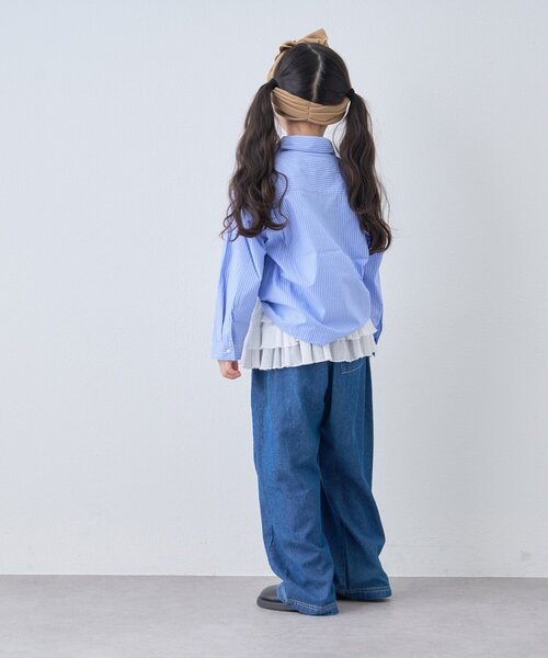 PENNEYS（ぺニーズ）の「【KIDS】【FOX×TYPY】チェックオーバーシャツ（シャツ/ブラウス・キッズ・サックスブルー/オフホワイト/ブラック・110/130/150）」の16枚目の写真