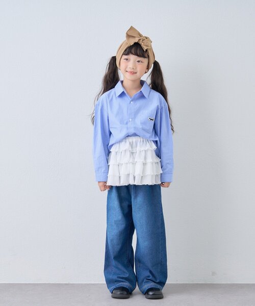 PENNEYS（ぺニーズ）の「【KIDS】【FOX×TYPY】チェックオーバーシャツ（シャツ/ブラウス・キッズ・サックスブルー/オフホワイト/ブラック・110/130/150）」の17枚目の写真