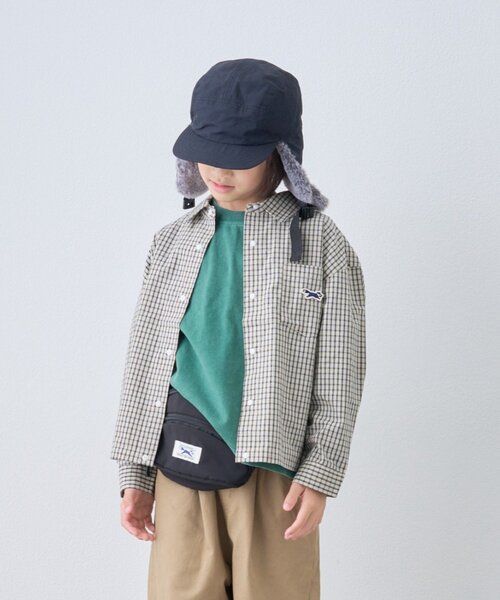 PENNEYS（ぺニーズ）の「【KIDS】【FOX×TYPY】チェックオーバーシャツ（シャツ/ブラウス・キッズ・サックスブルー/オフホワイト/ブラック・110/130/150）」の19枚目の写真