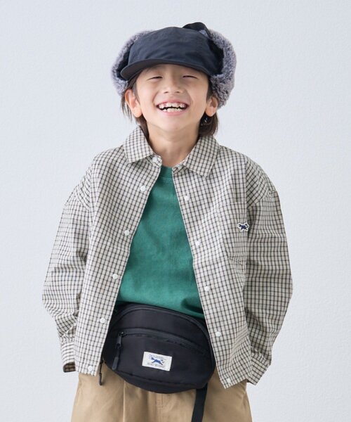 PENNEYS（ぺニーズ）の「【KIDS】【FOX×TYPY】チェックオーバーシャツ（シャツ/ブラウス・キッズ・サックスブルー/オフホワイト/ブラック・110/130/150）」の20枚目の写真