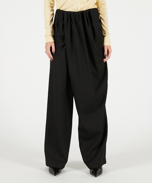 PRANK PROJECT（プランクプロジェクト）の「ウエストドレープパンツ / Waist Drape Pants（その他パンツ・レディース・ブラウン/グレー/ブラック・36/38）」の8枚目の写真