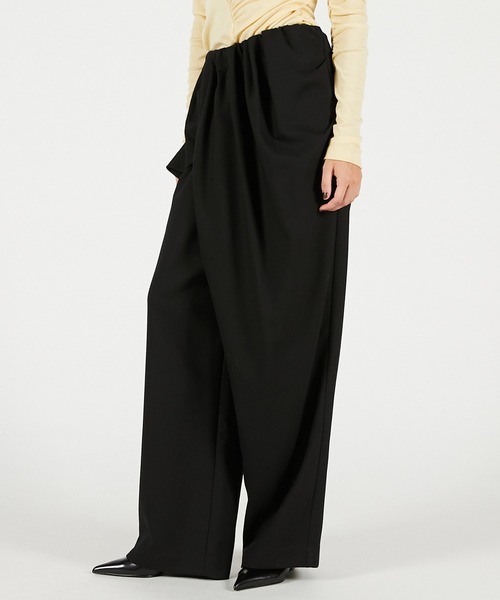 PRANK PROJECT（プランクプロジェクト）の「ウエストドレープパンツ / Waist Drape Pants（その他パンツ・レディース・ブラウン/グレー/ブラック・36/38）」の12枚目の写真