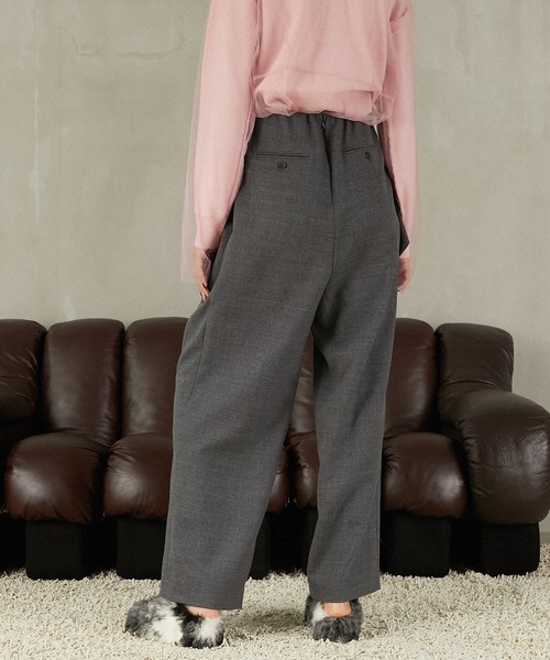 PRANK PROJECT（プランクプロジェクト）の「ウエストドレープパンツ / Waist Drape Pants（その他パンツ・レディース・ブラウン/グレー/ブラック・36/38）」の14枚目の写真