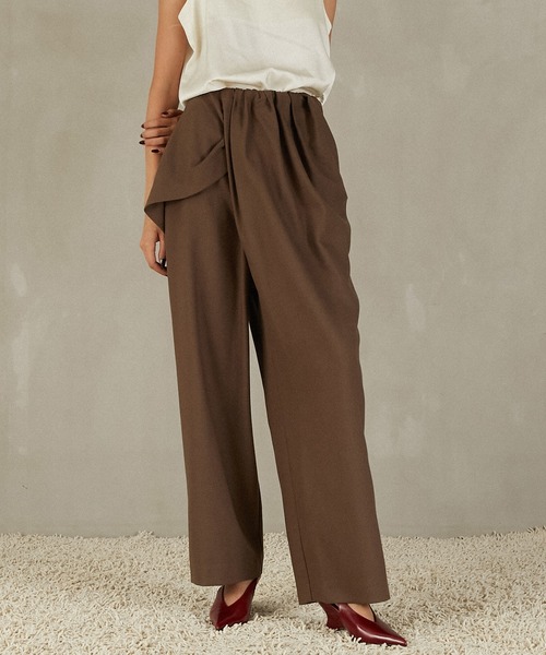 PRANK PROJECT（プランクプロジェクト）の「ウエストドレープパンツ / Waist Drape Pants（その他パンツ・レディース・ブラウン/グレー/ブラック・36/38）」の16枚目の写真