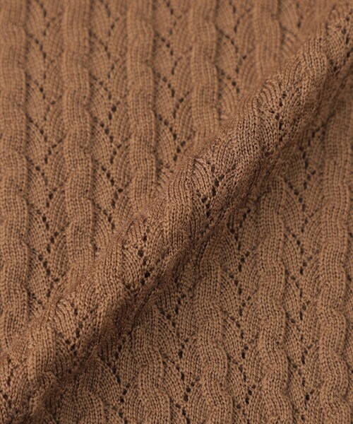 MACKINTOSH LONDON（マッキントッシュ ロンドン）の「クリアニットレーシーカーディガン（カーディガン/ボレロ・レディース・オレンジ/グリーン/ブラウン/ブラック・38/40）」の17枚目の写真