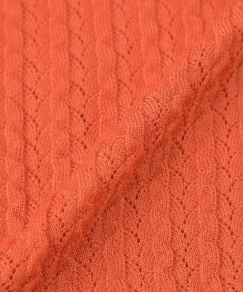 MACKINTOSH LONDON（マッキントッシュ ロンドン）の「クリアニットレーシーカーディガン（カーディガン/ボレロ・レディース・オレンジ/グリーン/ブラウン/ブラック・38/40）」の19枚目の写真