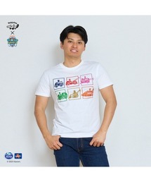 L.E.D.BITES（エルイーディーバイツ）の「パウパトロール 子供服　グラフィック半袖Tシャツオールビークルズホワイト オールビークルズ（Tシャツ/カットソー）」