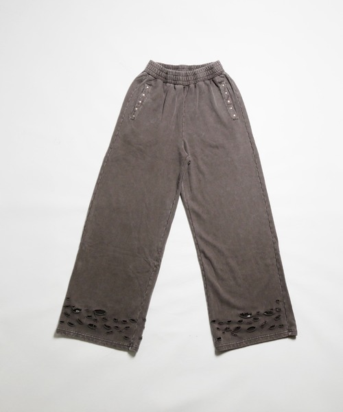 NINE PATH(ナインパス)の「DAMAGE SWEAT PANTS(スウェットパンツ・メンズ・ブラック/グレー・M/L)」の8枚目の写真