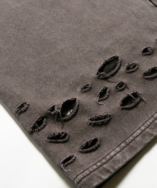 NINE PATH(ナインパス)の「DAMAGE SWEAT PANTS(スウェットパンツ・メンズ・ブラック/グレー・M/L)」の11枚目の写真