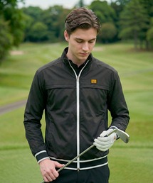 Loudmouth（ラウドマウス）の「LOUDMOUTH ラウドマウス ゴルフウェア  ワンポイント ロゴ フルジップ 薄手 軽量 防風 ボンディングブルゾン（ブルゾン）」