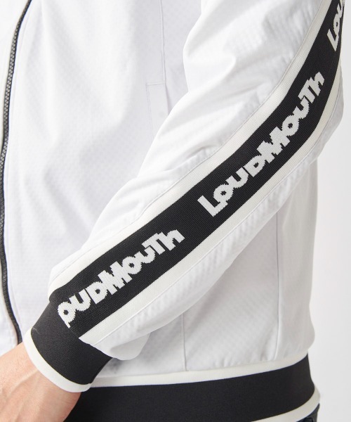 Loudmouth(ラウドマウス)の「LOUDMOUTH ラウドマウス ゴルフウェア ワンポイント ロゴ フルジップ 薄手 軽量 防風 ボンディングブルゾン(ブルゾン・メンズ・ブラック/ホワイト・4L/3L/LL/L/M)」の7枚目の写真