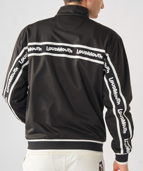 Loudmouth(ラウドマウス)の「LOUDMOUTH ラウドマウス ゴルフウェア ワンポイント ロゴ フルジップ 薄手 軽量 防風 ボンディングブルゾン(ブルゾン・メンズ・ブラック/ホワイト・4L/3L/LL/L/M)」の12枚目の写真