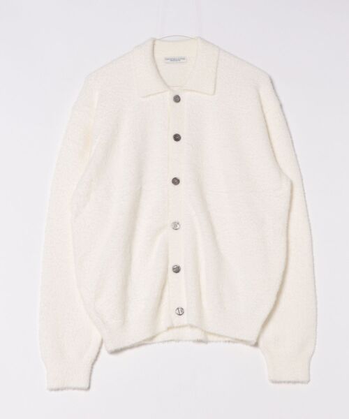 Chikashitsu +】hairy button cardigan / 【チカシツプラス】ヘアリー